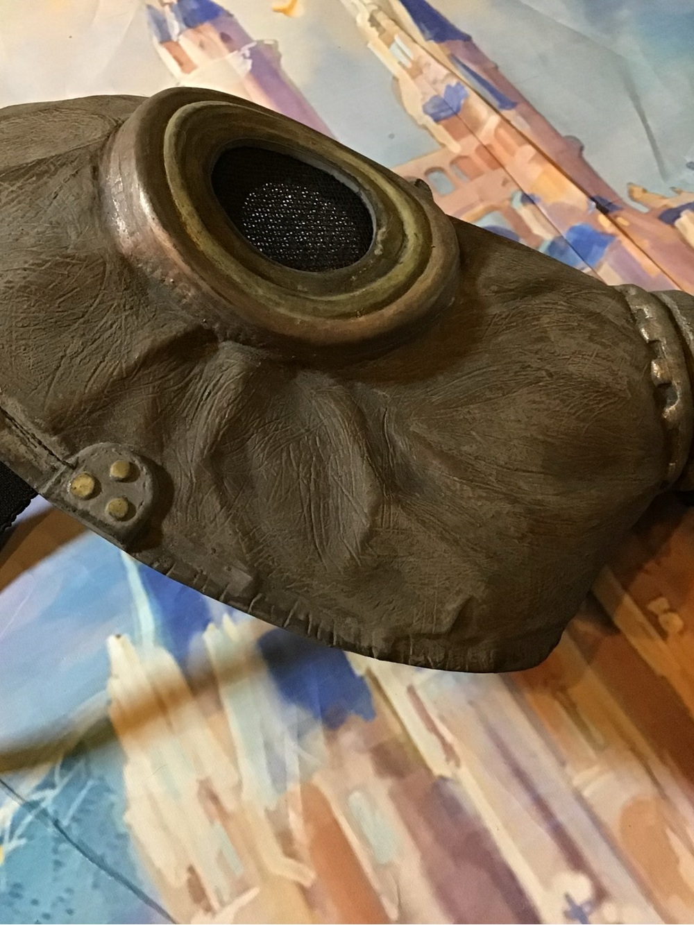 Halloween cosplay steampunk wasted gas mask latex rubber - Picture 4 of 4
